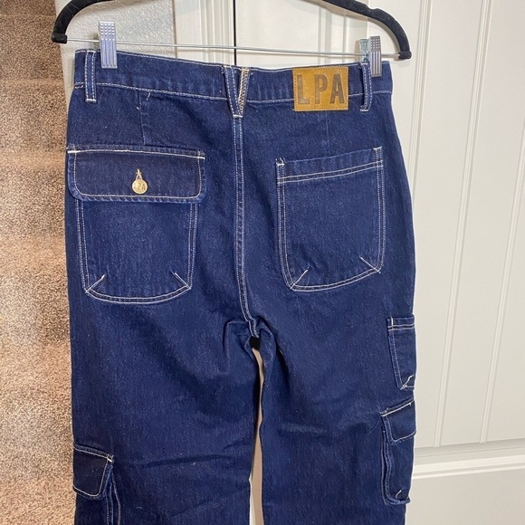 LPA Bea Mid Rise Barrel Cargo in Indigo Dark Rinse
Revolve - Picture 9 of 14